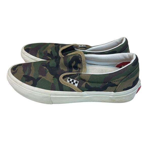 VANS Slip-On Men's Skateboard Pop Cush Camouflage Sneakers 5.5 - Picture 1 of 9